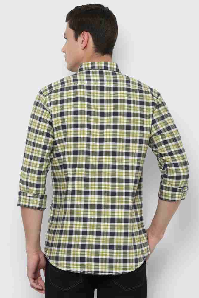 LOUIS PHILIPPE Men Checkered Formal Green Shirt - Buy LOUIS PHILIPPE Men  Checkered Formal Green Shirt Online at Best Prices in India