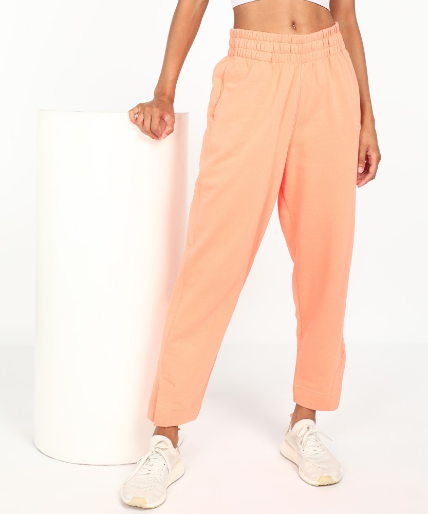 PUMA HER High-Waist Pants Solid Women Orange Track Pants - Buy