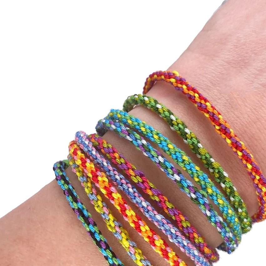 Just My Style DIY MultiColor Friendship Bracelets Makes 100 BraceletsJewelry  Making  Beading Kits  Walmartcom