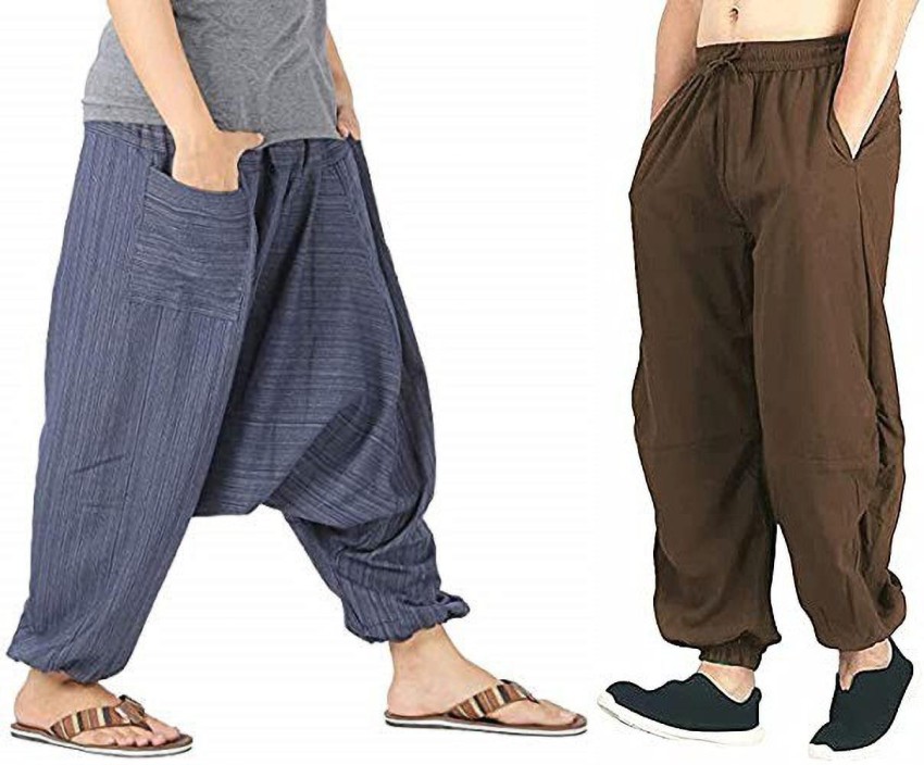 Million Store Solid, Striped Cotton Men Harem Pants - Buy Million