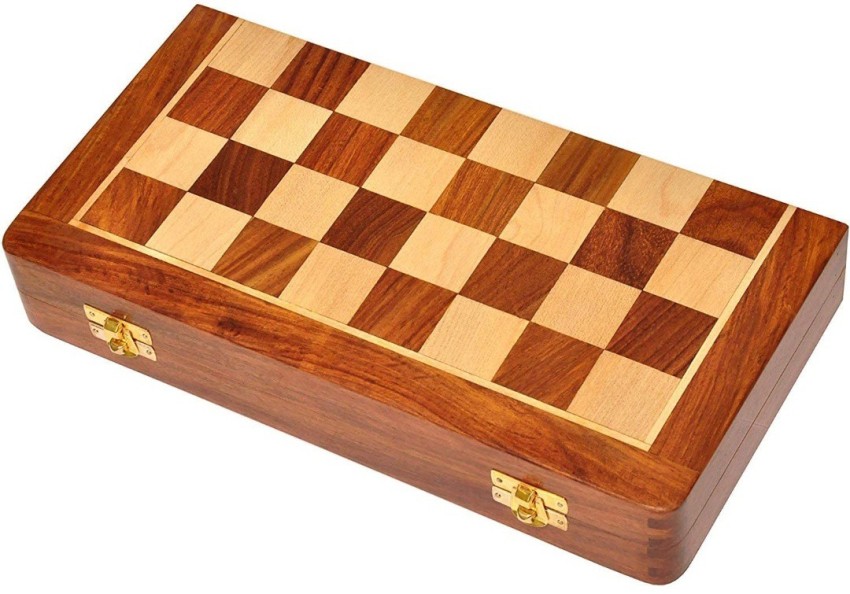 Brown Wooden Chess Board Set, 10inch