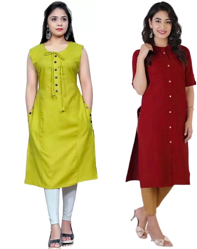 Buy Pp collection Women's Rayon Latest Combo Pack of Kurti (KURTICOMBO01)  at Amazon.in