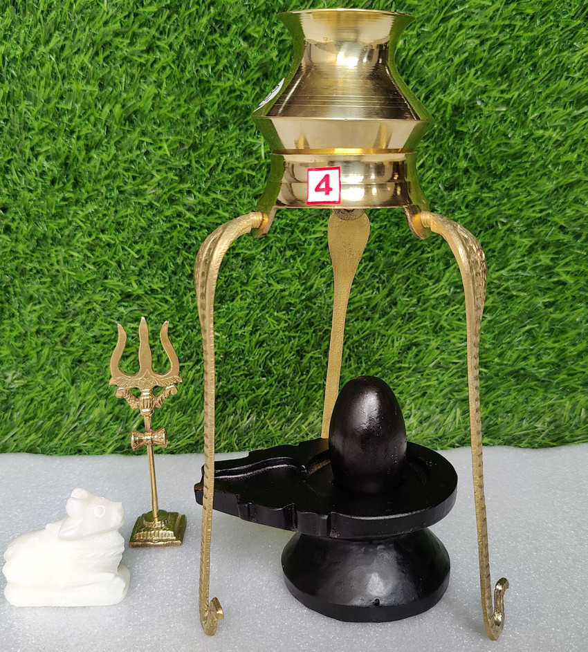 Shivam Vastu Kala Shivling Art Black Narmada Shiva Lingam ...