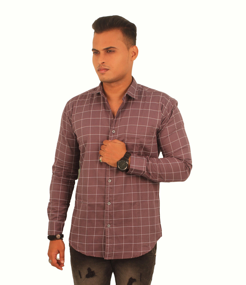 color block casual shirts