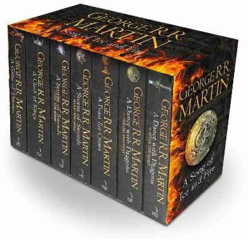 George R. R. Martin's A Game of Thrones Leather-Cloth Boxed Set (Song of  Ice and Fire Series): A Game of Thrones, A Clash of Kings, A Storm of  Swords, A Feast for