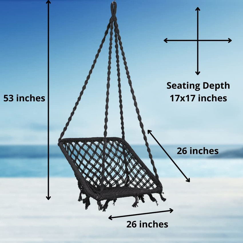 Flipkart Perfect Homes Studio Cotton Netted Hanging Swing Chair