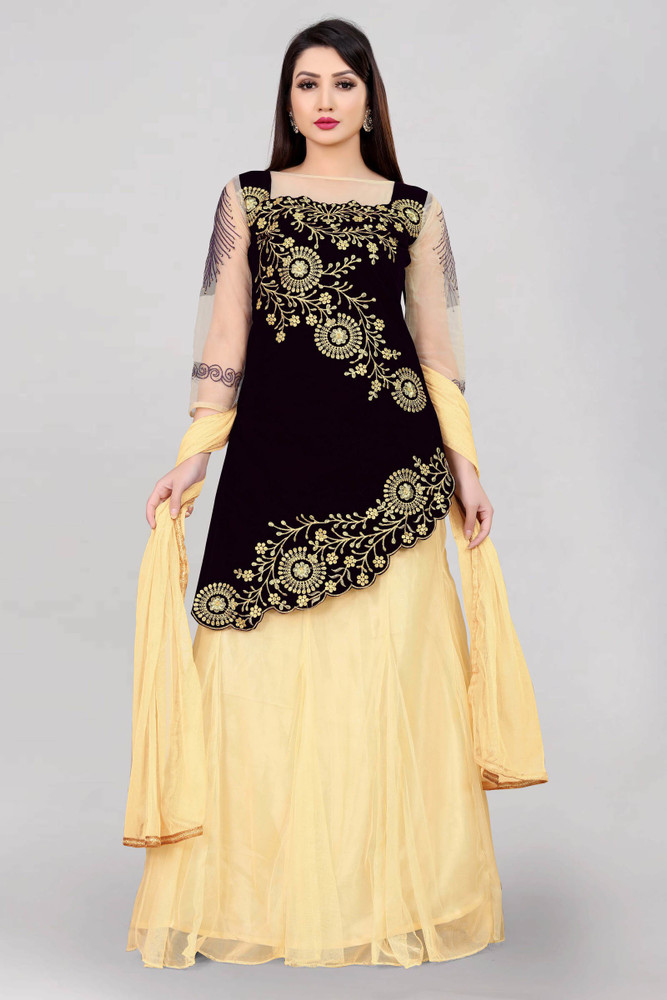 Payu Self Design Semi Stitched Lehenga u0026 Kurta - Buy Payu Self Design Semi  Stitched Lehenga u0026 Kurta Online at Best Prices in India | Flipkart.com