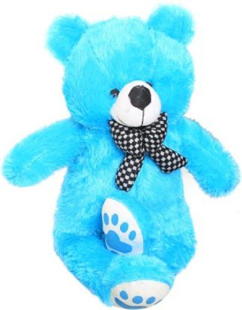Mrbear 4 Feet Cute blue Fur & Heart Teddy Bear - 120 cm (Blue) - 121 cm - 4  Feet Cute blue Fur & Heart Teddy Bear - 120 cm (Blue) .