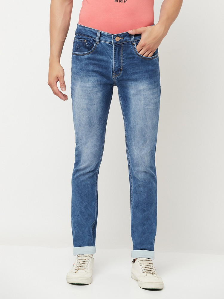 Buy CRIMSOUNE CLUB Slim Men Blue Jeans 