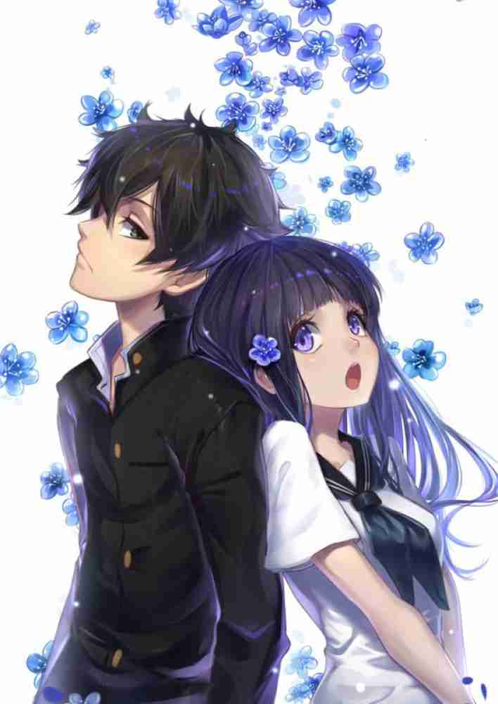 Hyouka Anime Girls Anime Boys 2D Short Hair Hd Wallpaper ThumbMatte Finish  Poster Paper Print - Animation & Cartoons posters in India - Buy art, film,  design, movie, music, nature and educational