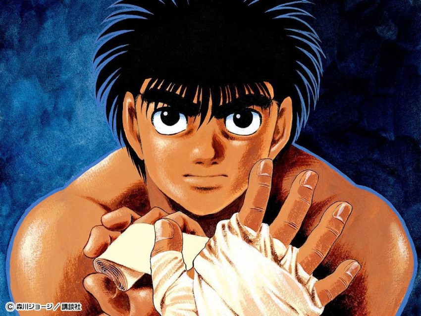 Wallpaper Hajime no Ippo Anime Sleeve Drawing Black Background   Download Free Image
