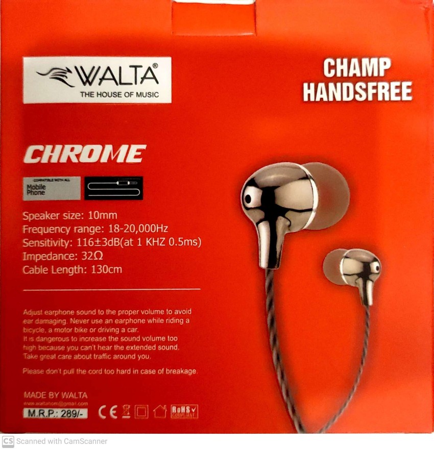 walta universal earphones price