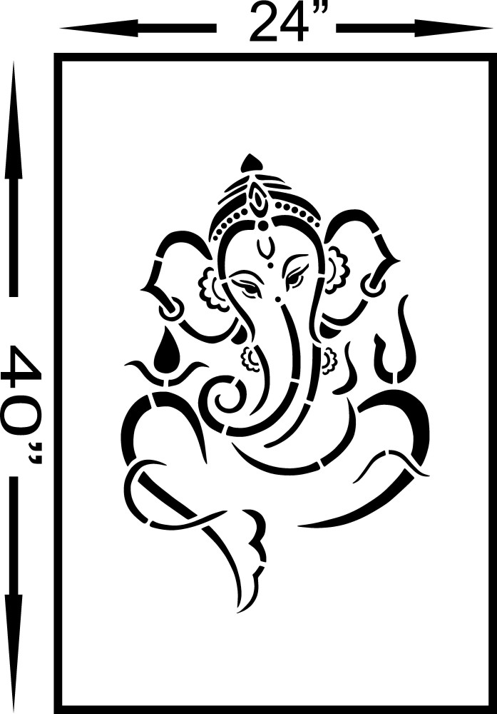 Premium AI Image | A white walled room with a statue of an Indian  mythological God Lord Ganesha as Mural Ai generated