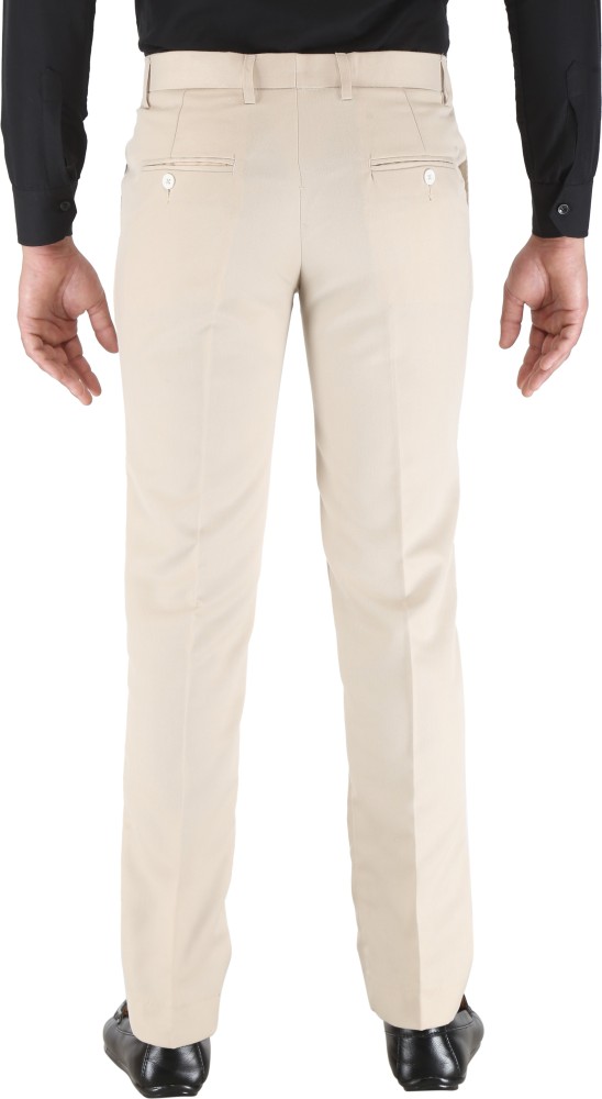 BASICS Casual Trousers  Buy BASICS Comfort Fit Mid Grey Satin Weave Poly  Cotton Trousers Online  Nykaa Fashion