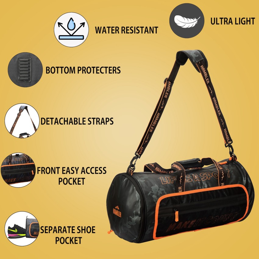 Everest Sporty Travel Duffel Bag, Orange, One Size