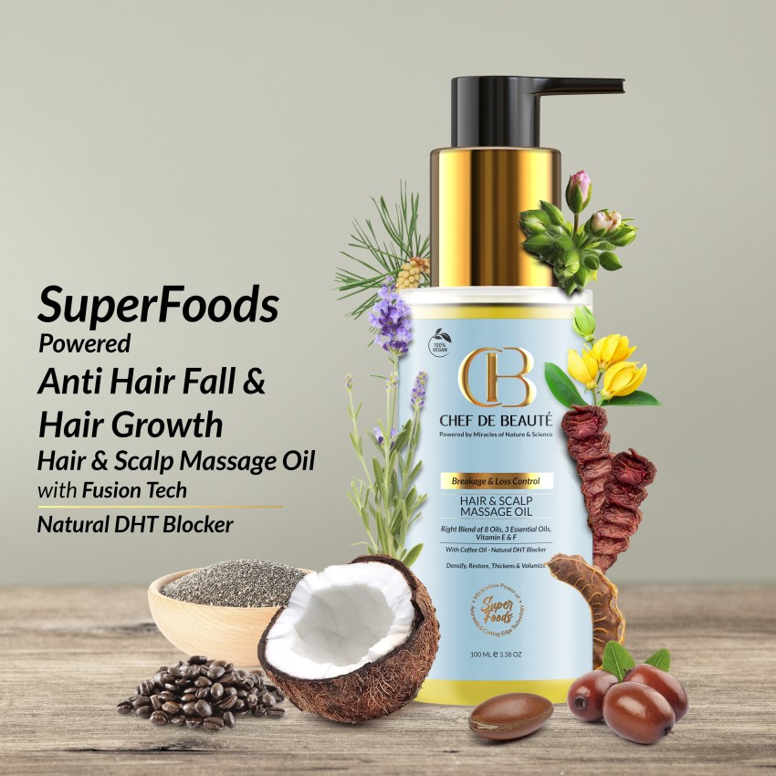CDBs Hair Fall Control Pre Shampoo Hair Mask Powered by SuperFoods    CHEF DE BEAUTÉ
