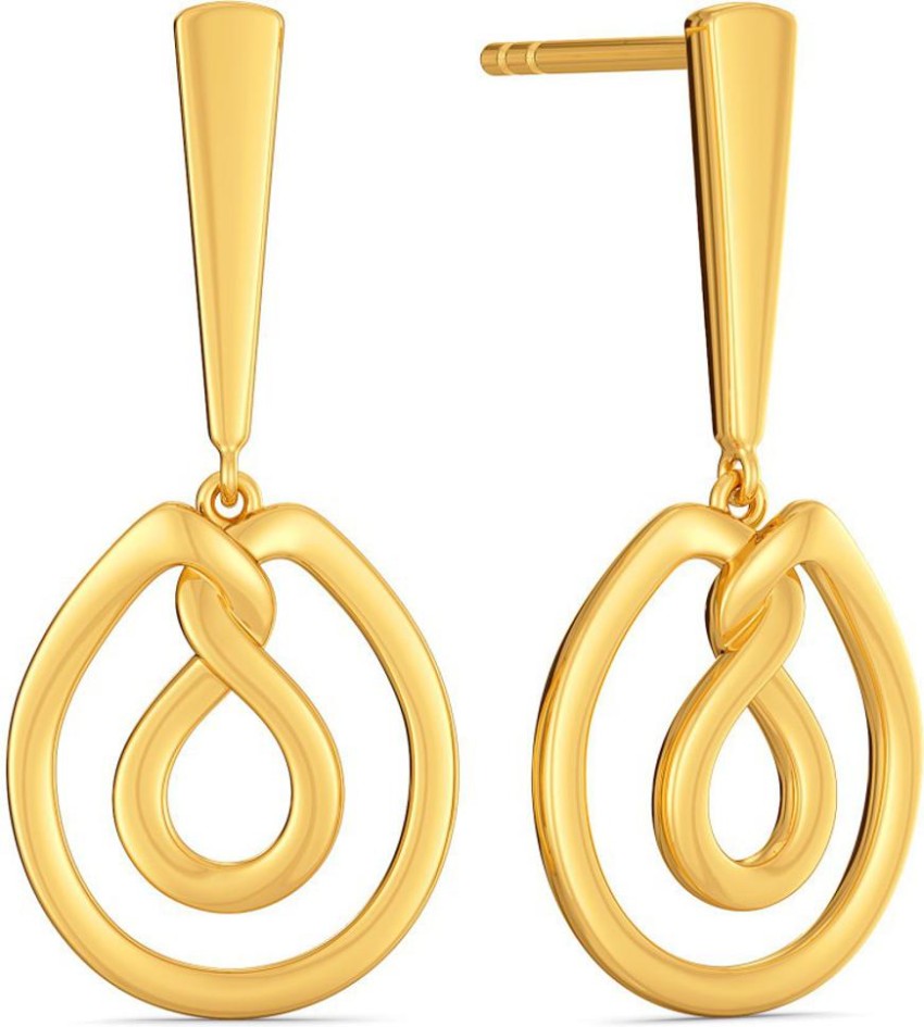Buy Yellow Gold Earrings for Women by Melorra Online  Ajiocom