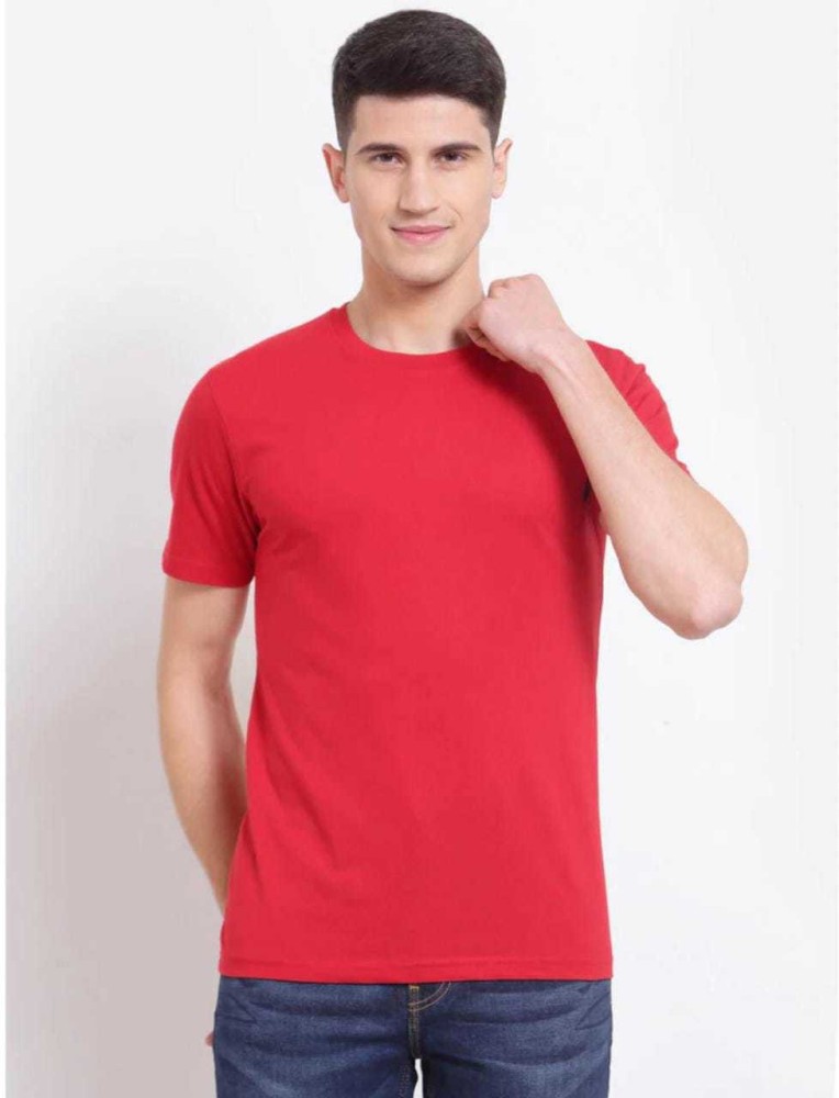 UNIBERRY Boys Solid Cotton Blend T Shirt - Polo Neck