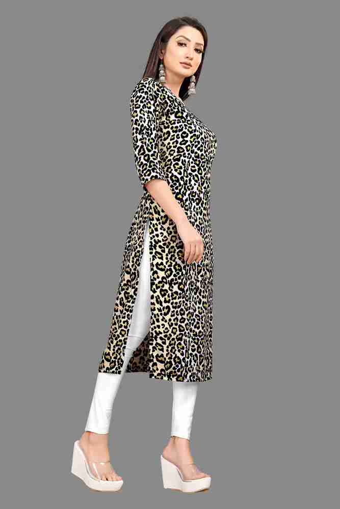 FABTOWN Women Animal Print Straight Kurta - Buy FABTOWN Women Animal Print Straight Kurta Online at Best Prices in India FABTOWN Women Animal Print Straight Kurta - Buy FABTOWN Women Animal Print Straight Kurta Online at Best Prices in India