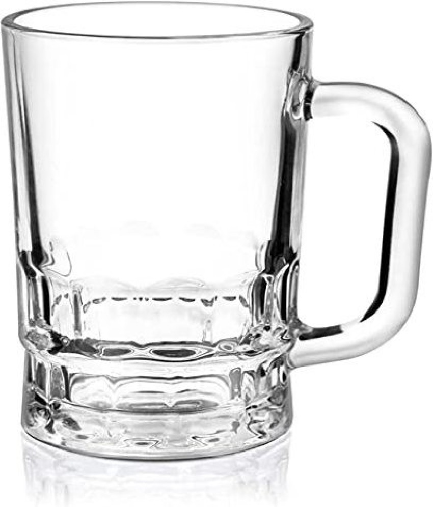 baluda Stylish Transparent Beer Glass with Premium Handle Glass