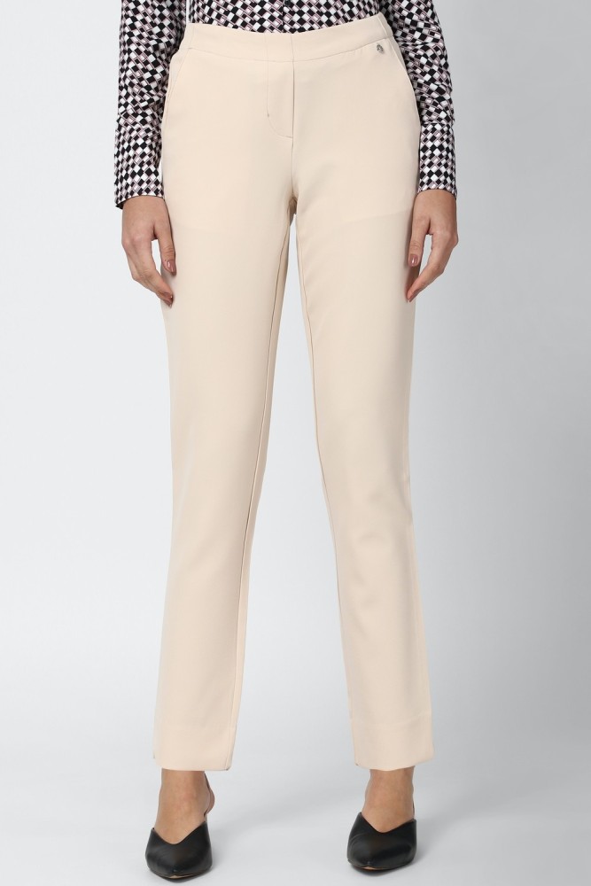 Buy Van Heusen Men Solid Regular Fit Formal Trouser  Black Online at Low  Prices in India  Paytmmallcom