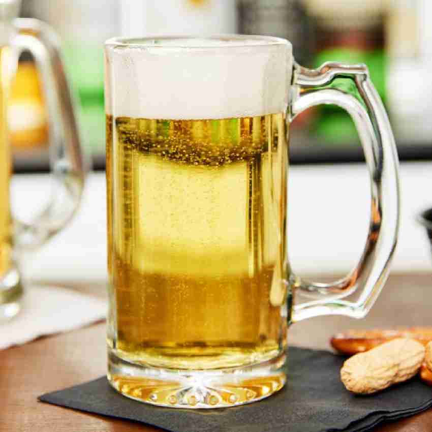 baluda Stylish Transparent Beer Glass with Premium Handle Glass