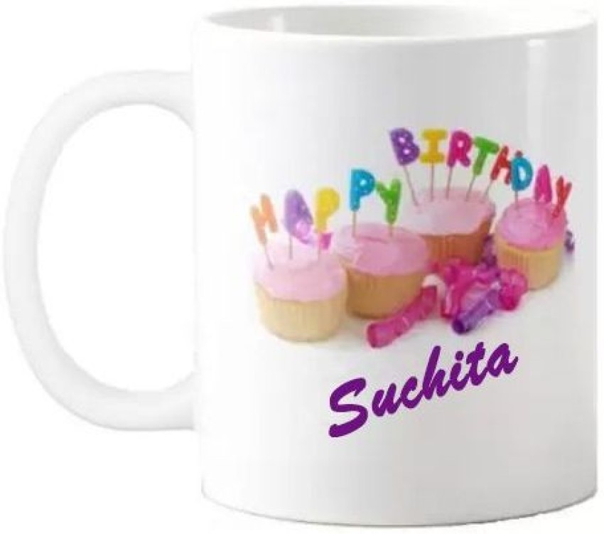 Buy Abaronee Happy Birthday Suchitra Ceramic Coffee Mug Online at Low  Prices in India - Amazon.in