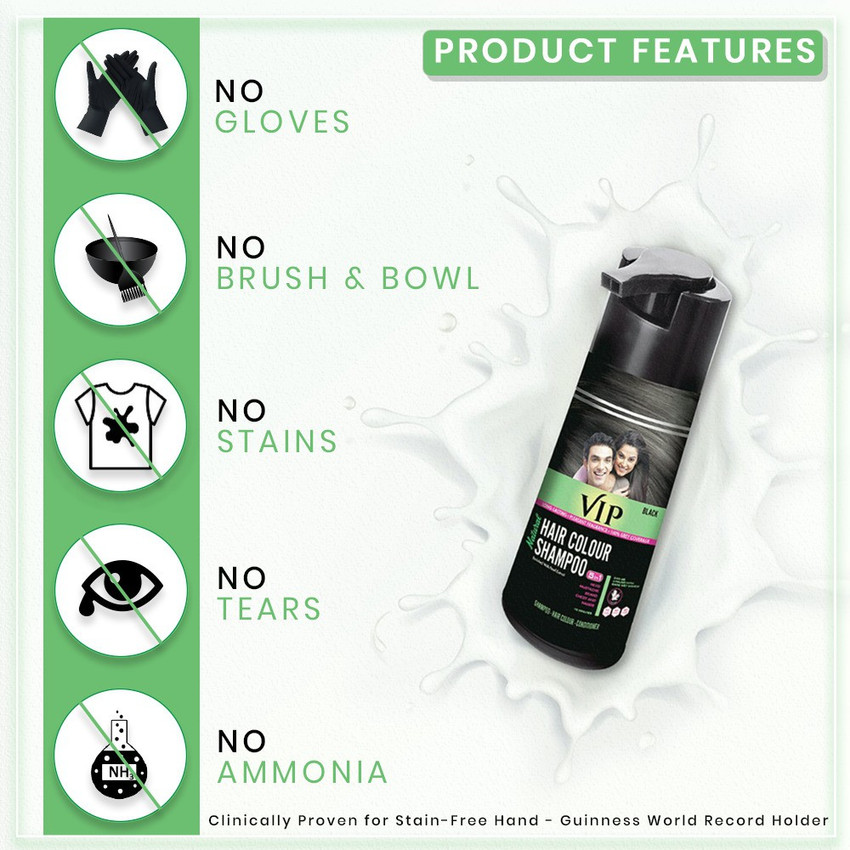 Buy Vip Hair Colour Shampoo Online at Best Price of Rs 500  bigbasket