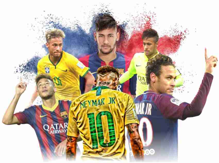 Saiii Designs 3 cm Brazil neymar jr jersey Self Adhesive Sticker