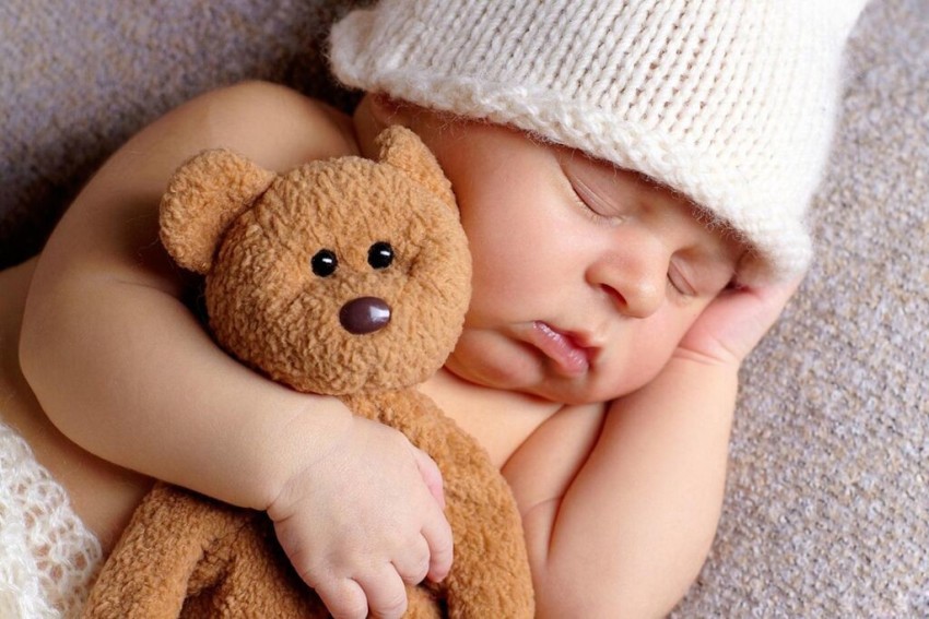 teddy bear with baby