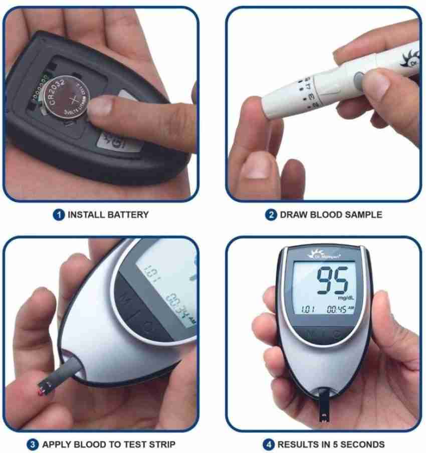 Dr. Morepen BP02 Blood Pressure Monitor and BG03 Glucose Check Monitor  Combo (Black) 