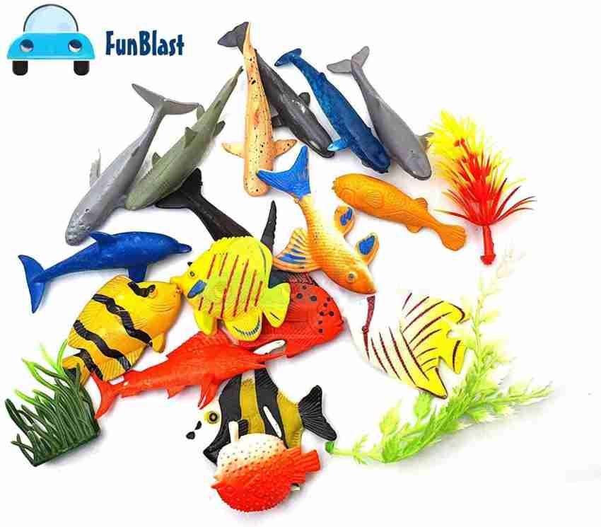 Fullness Fish World Toy for Kids | Aquatic Animals Playing Set Toy for kids  (Set of 20) - Fish World Toy for Kids | Aquatic Animals Playing Set Toy for  kids (Set