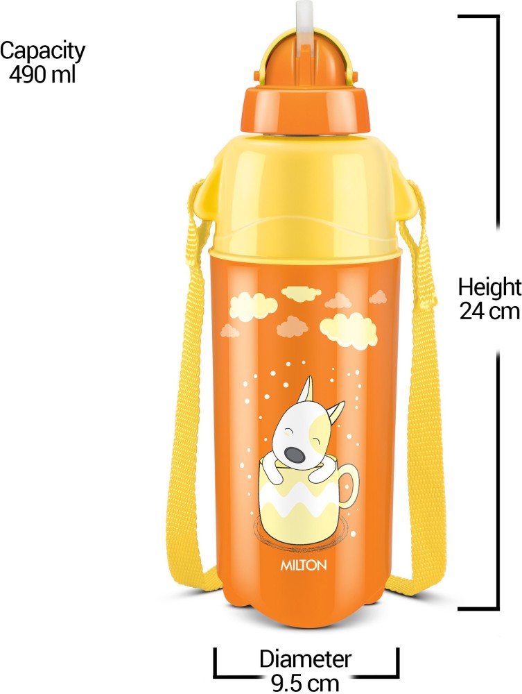 430ml Sports Water Bottle Kids Water Bottle Straw Water Bottles