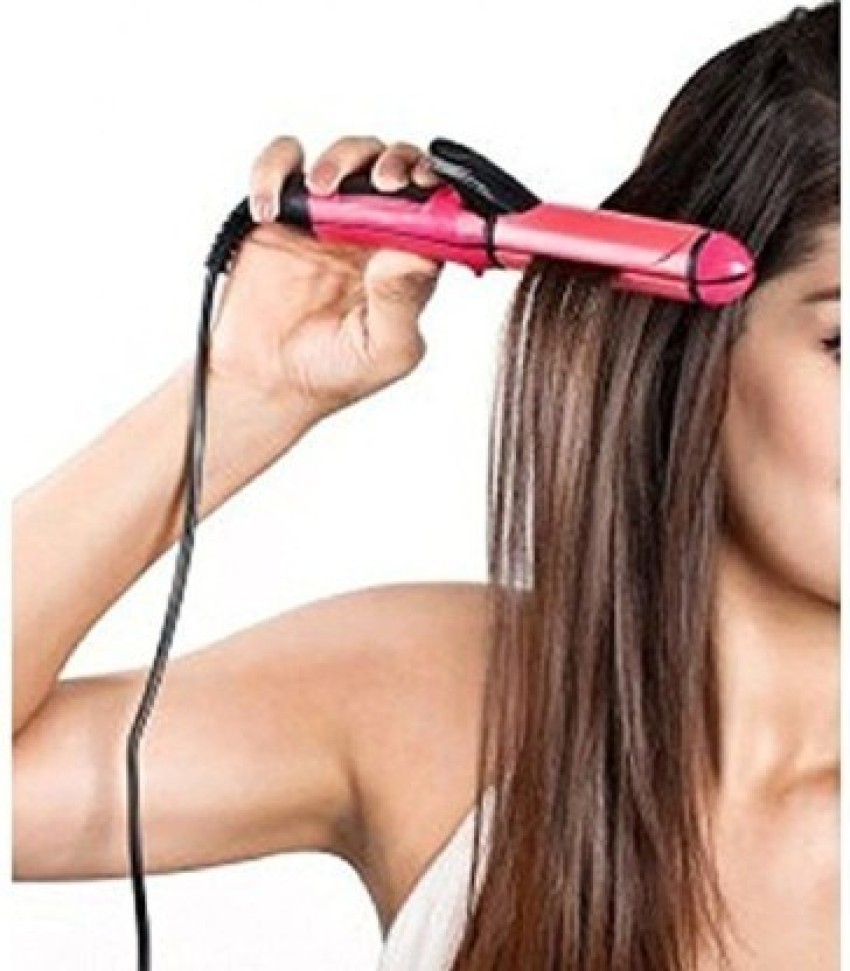 Hair Straightener  Hair Curler  2in1 Hair Styling Professional Machine  For Women  Best Affordable Hair Straightener Ever 