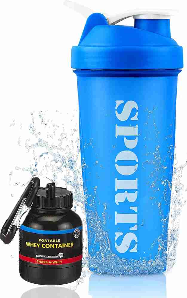  600ml Portable Protein Powder Shaker Bottle Leak Proof