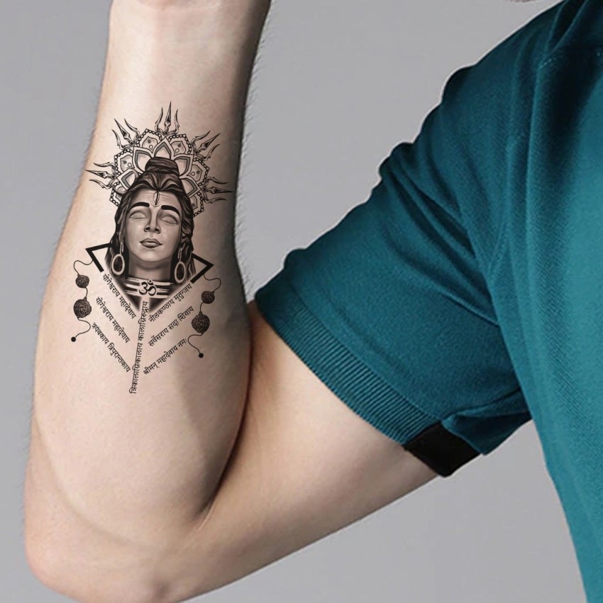 Ordershock Round Shape Shiva with Om Tattoo Maa Waterproof For Boys and  Girls Temporary Tattoo  Amazonin Beauty
