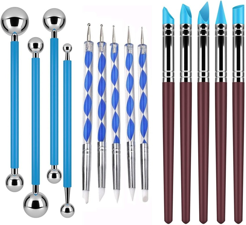 14 Pcs Silicone Clay Sculpting Tool , Modeling Dotting Tools & Pottery  Craft