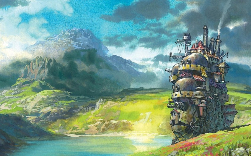 Download Free Wallpaper Howls Moving Castle Art Hayao Miyazaki Anime
