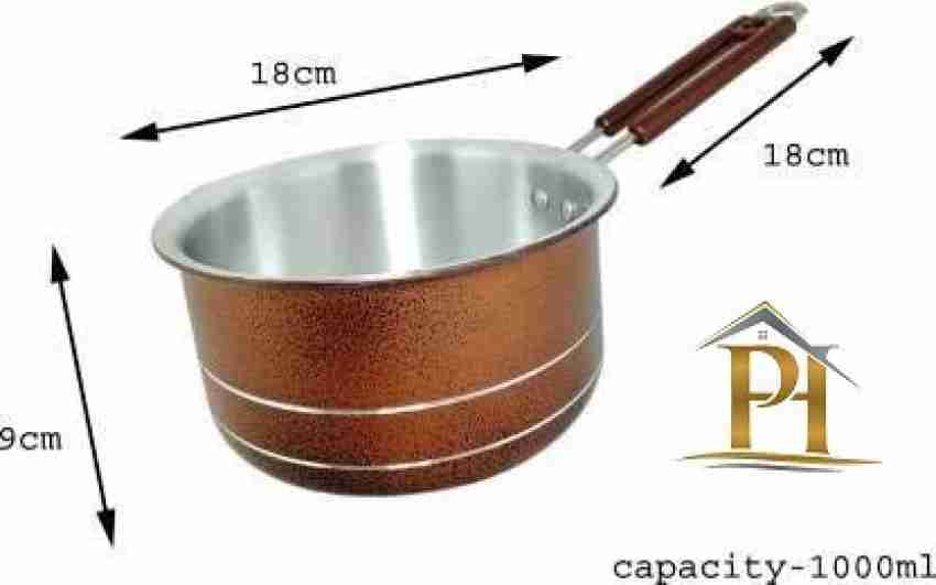 18cm Round Egg Frying and Baking Pan Milk Heating Pan with Steamer