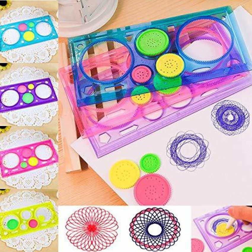 1pc Kids Children Spirograph Geometric Ruler Learning Drawing Tool