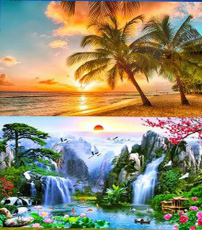 Natural Scenery wall poster for kidsroom/baby room set of 4 size ...