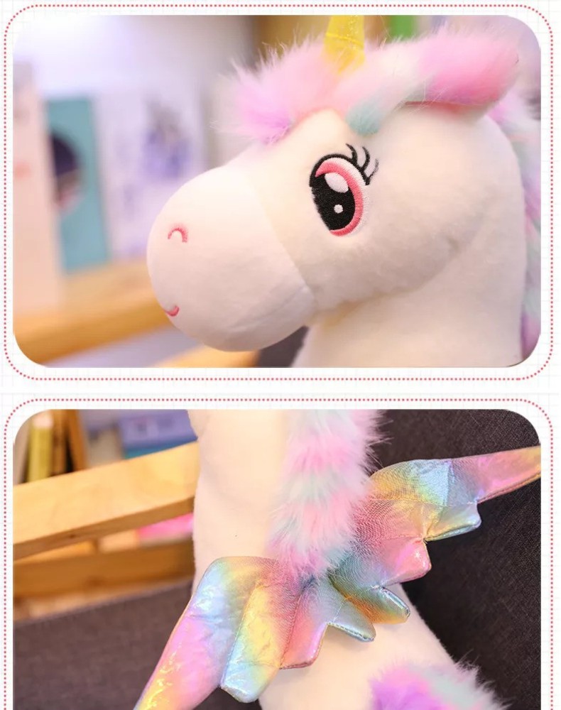 Soft Giant Unicorn Skin Toy Big Animals Rainbow Horse Coat For Girlfriend  Valentine Day Gift Empty Animal Coat Doll