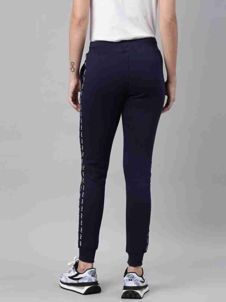 FILA Solid Women Blue Track Pants - Buy FILA Solid Women Blue Track Pants  Online at Best Prices in India