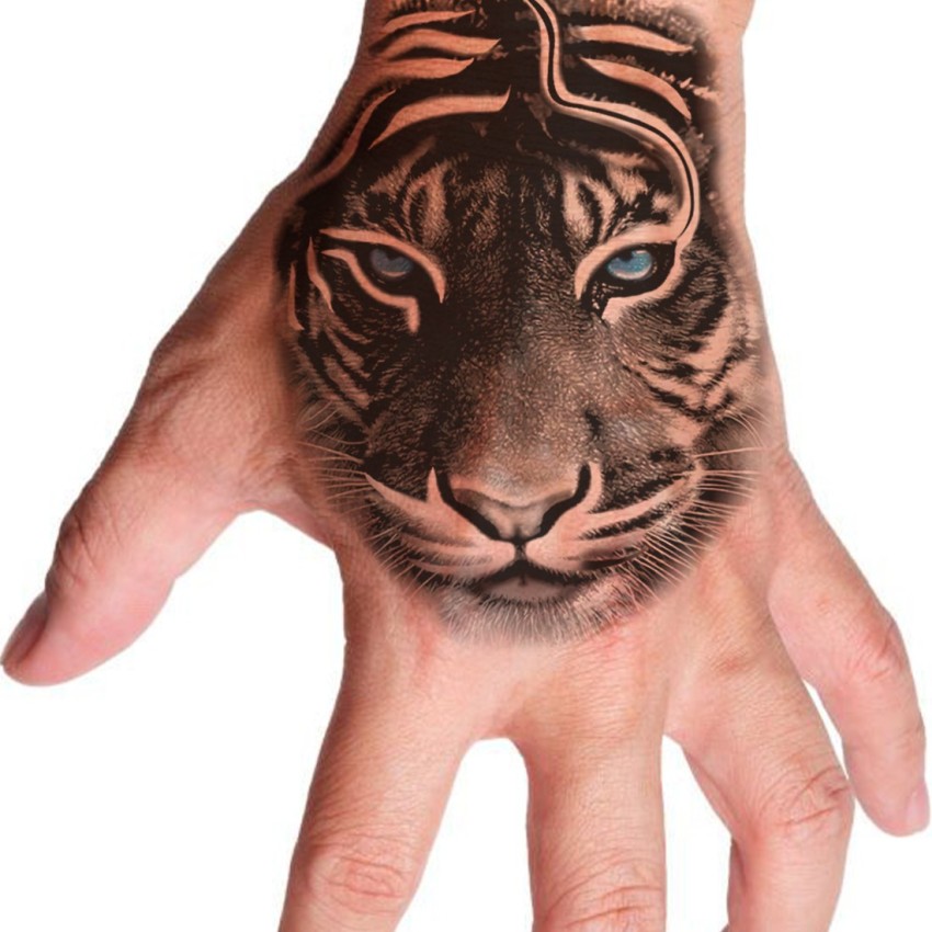 Furious Tiger Tattoo  Reallooking Temporary Tattoos  SimplyInkedin