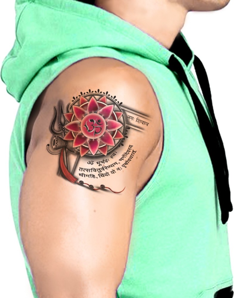 Buy Black Flower Large Body Tattoo Online in India  Etsy
