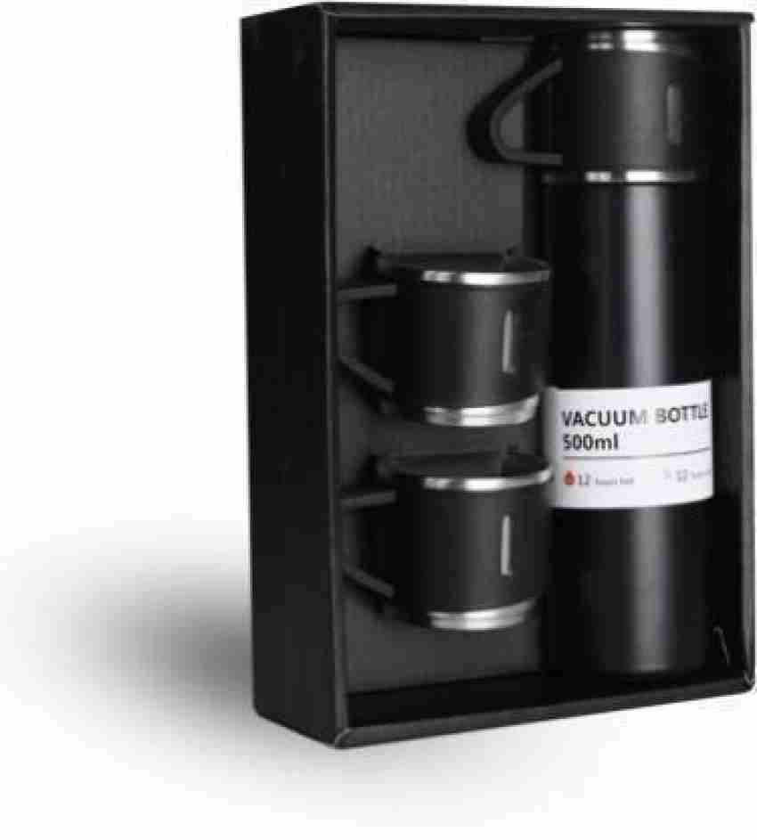 Vacuum Flask Set with 3 Steel Cups Combo - airclickshop