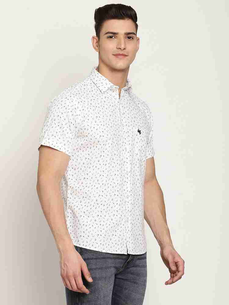 CANTABIL Men Printed Casual White Shirt Buy CANTABIL Men Printed