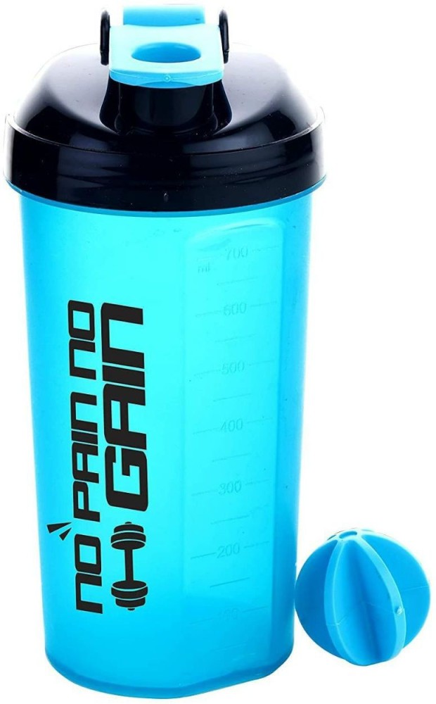 Leak Proof, Easy to Carry Gym Cyclone Protein Shaker Bottle for Gym 500ml  Blue