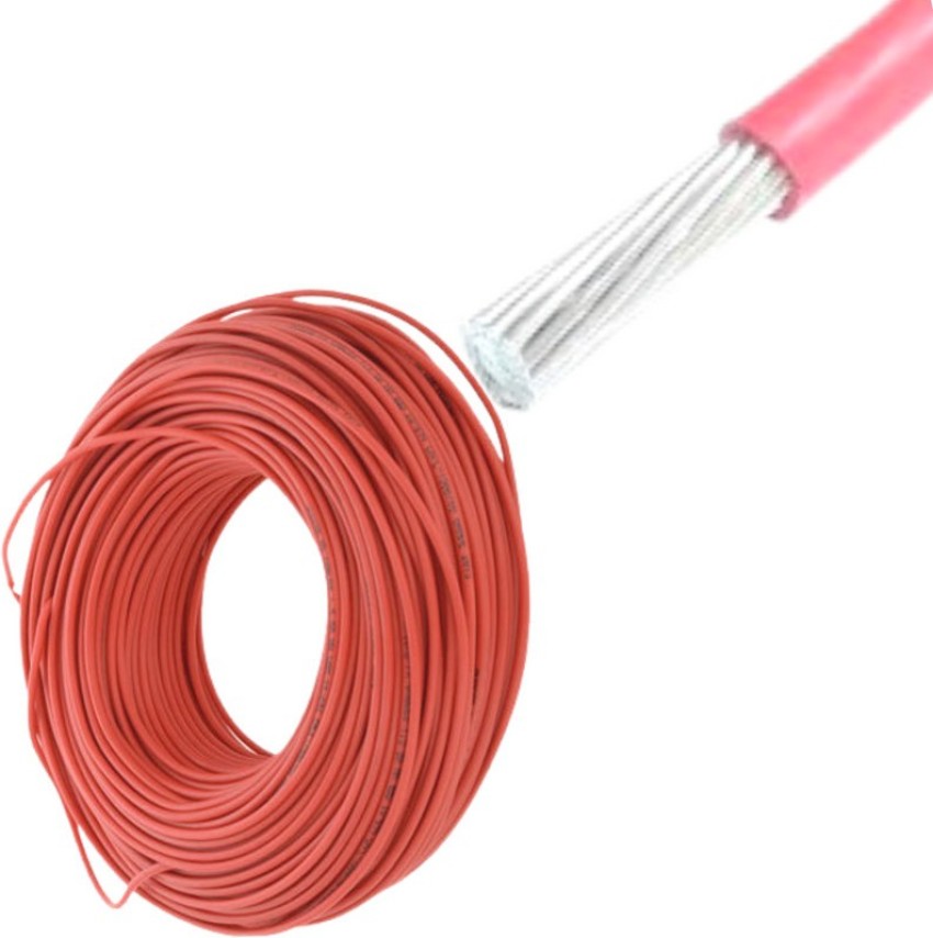 Smuf PVC Insulated 0.75mm Double Core Flexible Copper Wire & Cable For  Household 1 sq/mm Red, Black 80 m Wire Price in India - Buy Smuf PVC  Insulated 0.75mm Double Core Flexible