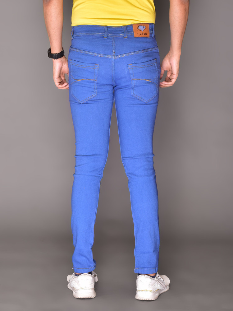 Buy Lzard Slim Men Light Blue Jeans 